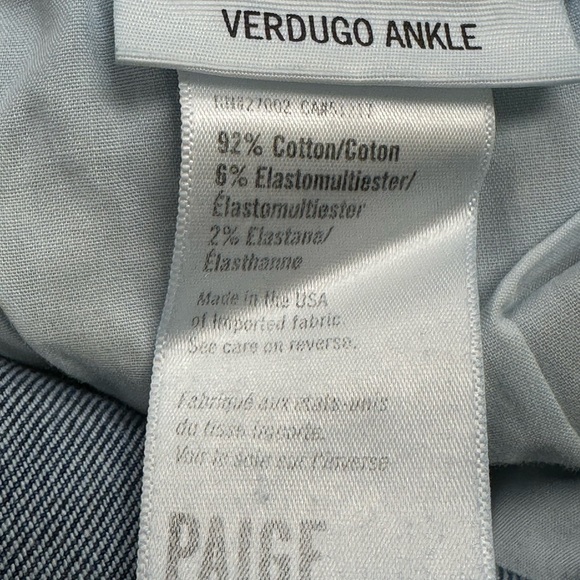 Paige Verdugo Ankle Skinny Jeans – Size 27 - Picture 4 of 11